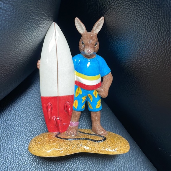 Aussie Surfer Wax On Bunnykins by Royal Doulton - Picture 10 of 12